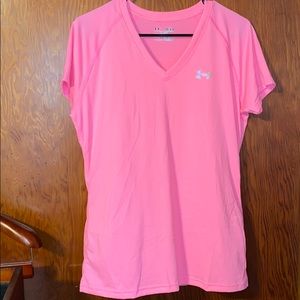 Under Armour Hot Pink V Neck